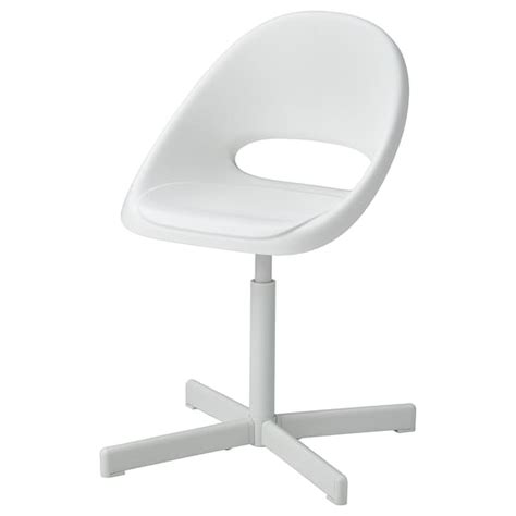 LOBERGET / SIBBEN children’s desk chair with pad, white/turquoise - IKEA