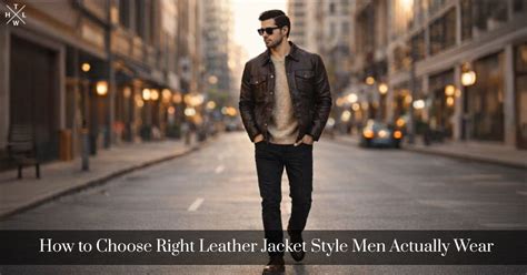 How to Choose Right Leather Jacket Style Men Actually Wear - The ...