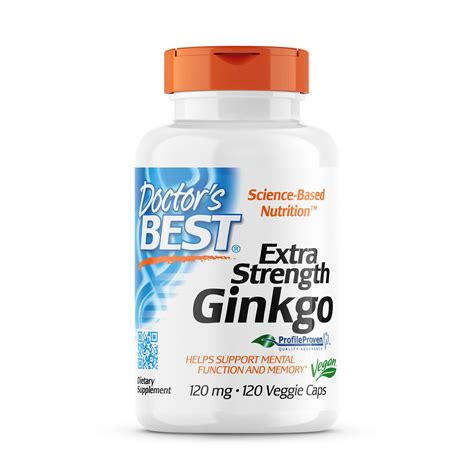 Doctor's BEST Extra Strength Ginkgo, Non-Gmo, Gluten Free, Vegan, Soy ...