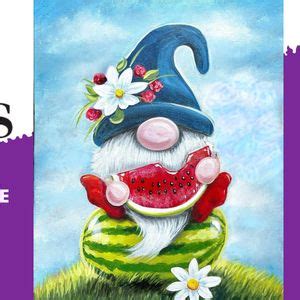 Sweet Summer Gnome Acrylic Class - LEOMINSTER, Art on the Rocks ...