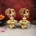 Buy Brass Peacock Lamp Annam Vilakku 11" - Budhshiv.com