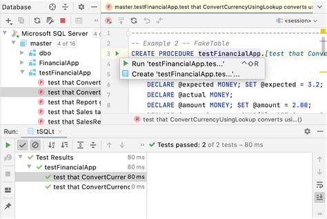 tSQLt 的图像结果