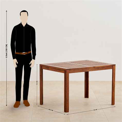 Buy Romero Mango Wood 4-Seater Tea Set - Brown from Home Centre at just ...