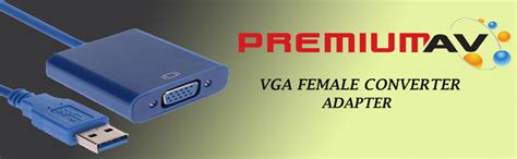 PremiumAV USB 3.0 to VGA Adapter (Blue) : Amazon.in: Computers ...