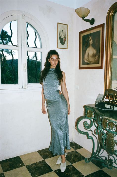 Aria Midi Skirt | Grey – With Jéan