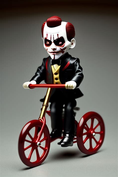 Lexica - Billy the puppet from the movie saw drifting on his tricycle ...