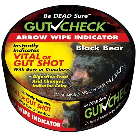 Gut Check Arrow Wipe Indicators Bear 6 pk.|Gut Check tracking devices ...