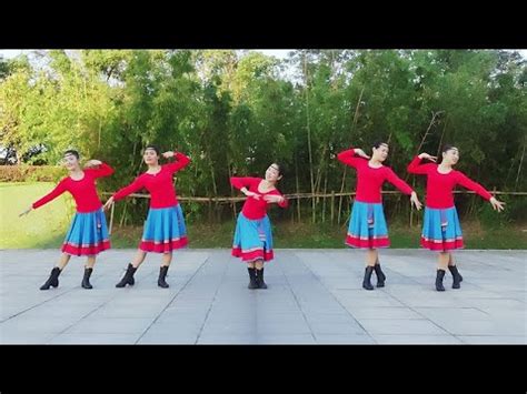 优雅藏族舞蹈《蓝色天梦》糖豆广场舞民族风舞蹈教学 - YouTube