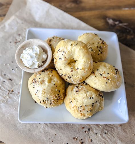 4 Ingredient High Protein Bagels - Healthier Homemade Co Recipes