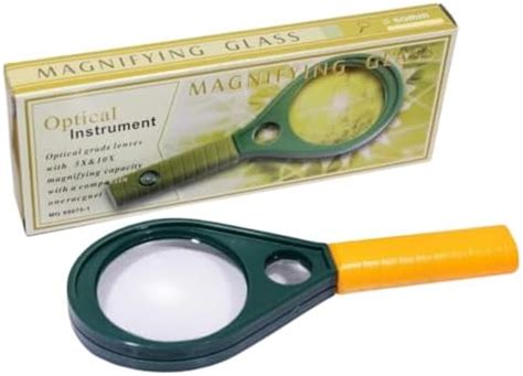 Levin Optical Grade Double Side Magnifying Glass Tool for Jewelry, Coin ...