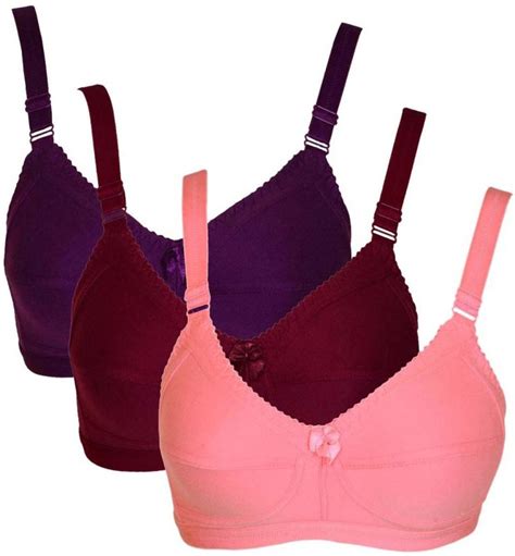 Teeny Bopper Women's Minimizer Bra - Buy Carrot Red, Mehroon, Purple ...