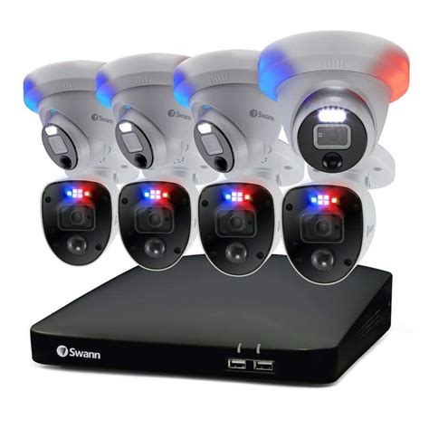 Buy 8-Channel 4K 2TB DVR Surveillance System with 4 Wired Bullet and 4 ...
