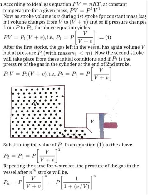 an ideal gas is enclosed in a container of volume v at a pressure p. it ...