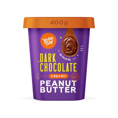 Yogabar Dark Chocolate Peanut Butter Creamy & Chocolatey Slow Roasted ...