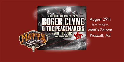 Roger Clyne & The Peacemakers , 112 S Montezuma St, Prescott, AZ ...