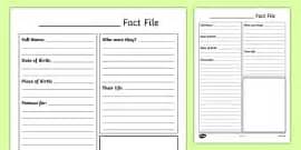 Image result for Writing Fact File Format