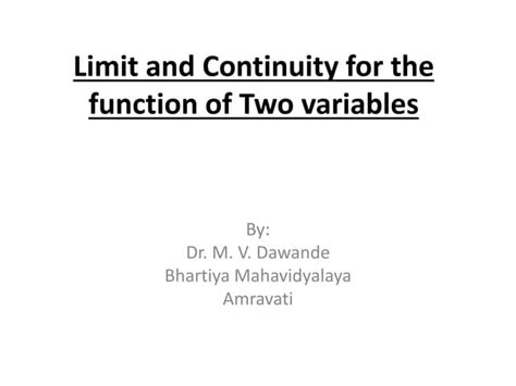 Image result for Continuity of Functions of Two Variables