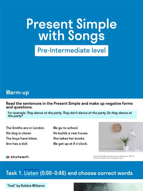 Song Using Simple Present 的图像结果