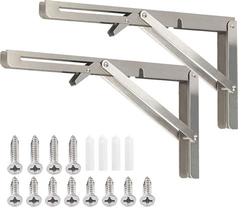 4 Staffe Per Mensole Galleggianti Invisibili - Supporti Da Parete Per Scaffali Pesanti, Bianco 20 Cm - Foto 8