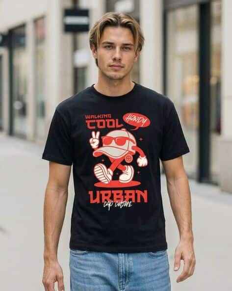 Buy Black Tshirts for Men by Shein Online | sheinindia.in