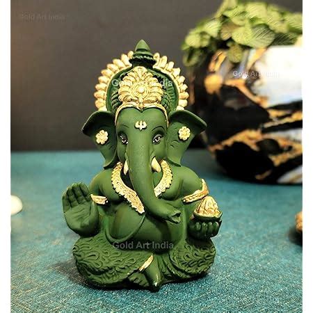 Buy Gold Art India Gold Plated Ganesha with Mango Terracotta Work - 3 ...