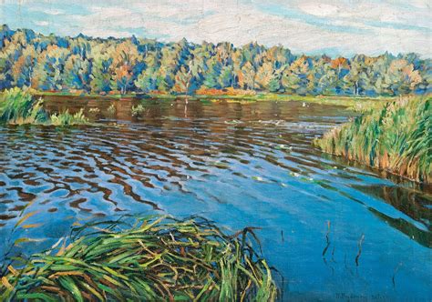 Nikolai Petrovich Bogdanov-belsky, TRÄSKLANDSKAP. - Bukowskis