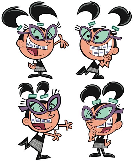 Fairly Oddparents Characters, Mr. Crocker, Vicky, Dimmsdale, Wanda PNG