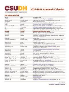 2021-2022 Academic Calendar - CSUDH / 2021-2022-academic-calendar-csudh ...