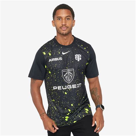 Nike Stade Toulousain 23/24 Pre-Match Top - Black - Mens Replica | Pro ...