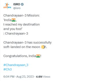 Chandrayaan 3 Mission Updates, Pragyaan Rover Walk on Moon