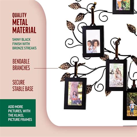 Klikel Family Tree Picture Frame Display with 10 India | Ubuy