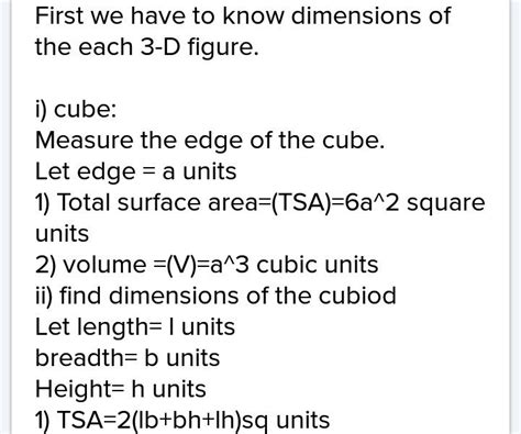 To use flat cut outs to form cube cuboids pyramids and cone and to ...