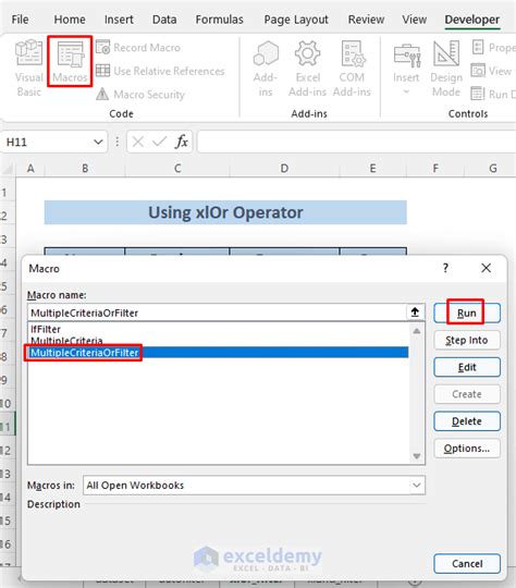 Image result for VBA Multiple Column Filter On Table