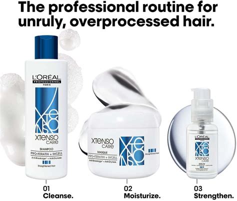 L'Oréal Professionnel Xtenso Care Shampoo For Frizz-Free, Smooth ...