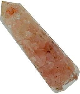 CRYSTU Rose Quartz Orgone Pencil Orgonite Pencil Nautral Crystal Stone ...