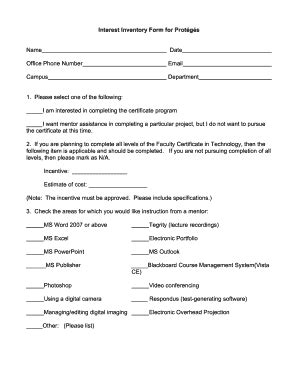 Free Student Interest Survey Template | pdfFiller