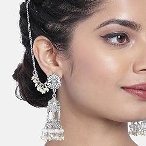 Zaveri Pearls Stud Earrings for Women (Red) (ZPFK9028) : Amazon.in: Fashion