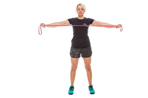 #MoveOfTheDay Band Pull Aparts. 1. Hold the band with both hands ...