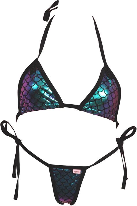 Buy Adiva Intimates Scale Bikini Top and Scrunchy Butt Tie Side Panty ...