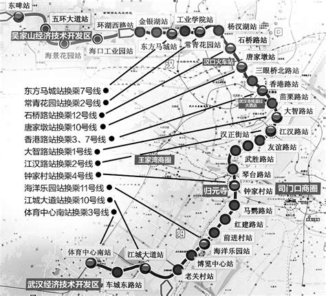 地铁6号线走向公布 武汉7条地铁线最新进展一览(图)_房产资讯-武汉房天下