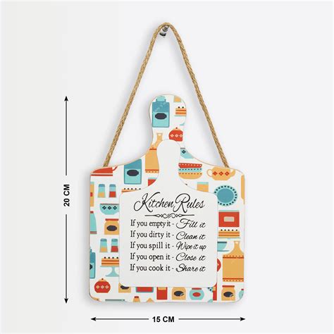 Buy Garnet Interiors Wooden Printed Wall Hanging Accent from Home ...