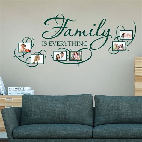 Family is everything + Photo space Wall sticker | wall-art.com