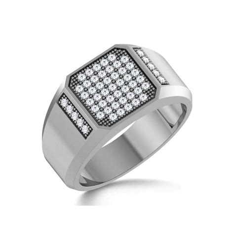 Customised Platinum Ring with Rose Gold Base for Men – Jewelove™