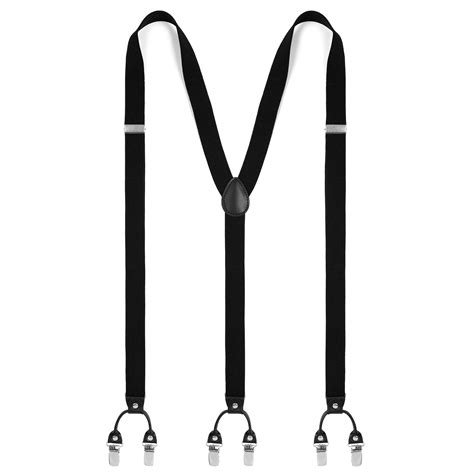 XL Slim Black Clip-On Suspenders | In stock! | Trendhim