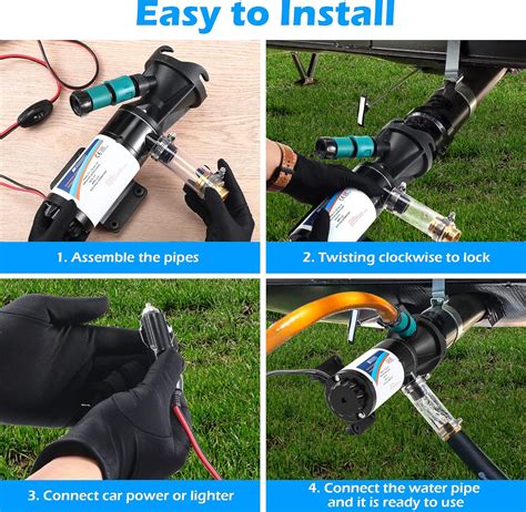 Buy Macerator Pump for RV, 12V Motor Quick Release RV Waste Waste ...