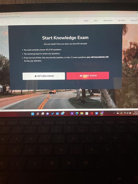 Going to take my Class E Knowledge Exam so I can get my learners permit ...