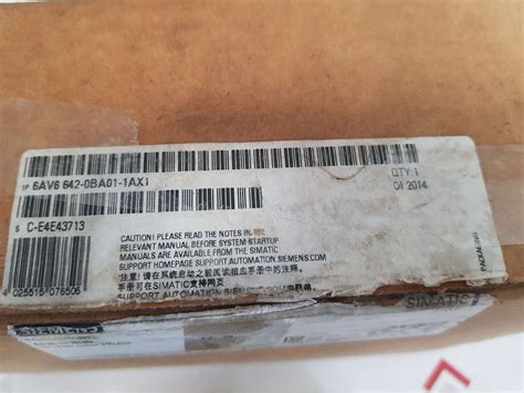 Siemens simatic hmi 6av6 642-0ba01-1ax1 touch panel – Aeliya Marine Tech