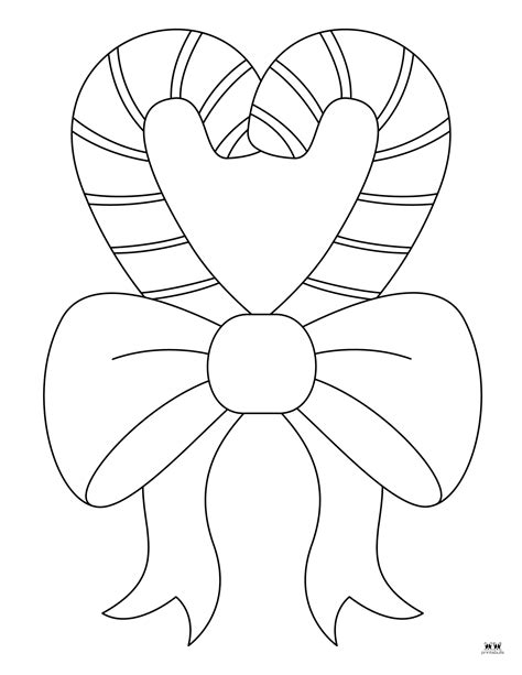 Candy Cane Coloring Page