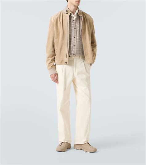 Monte Triple Stitch suede sneakers in beige - Zegna | Mytheresa