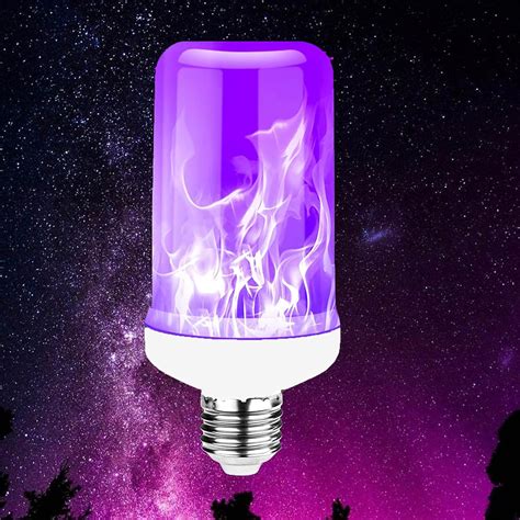 Buy LED Flame Effect Light Bulb，Purple Fire Bulb with 4 Modes ...